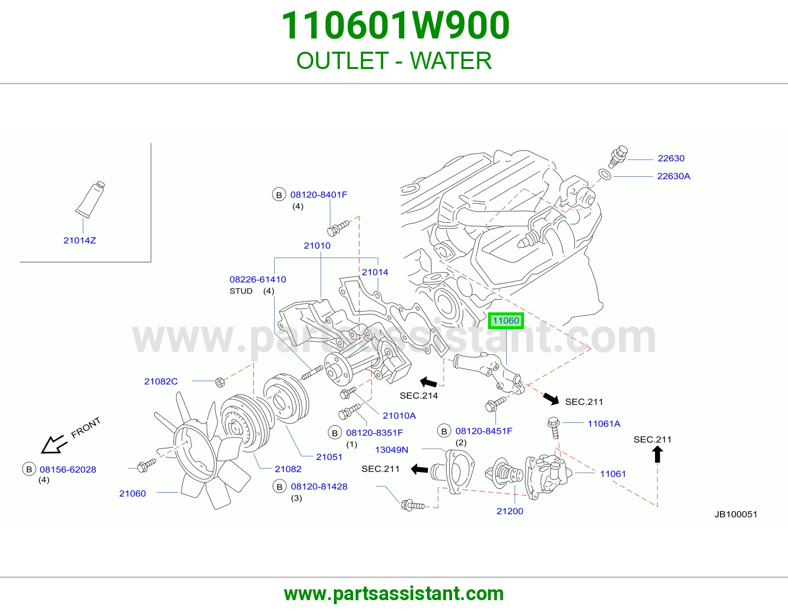 كوع ماء فوق 110601W900