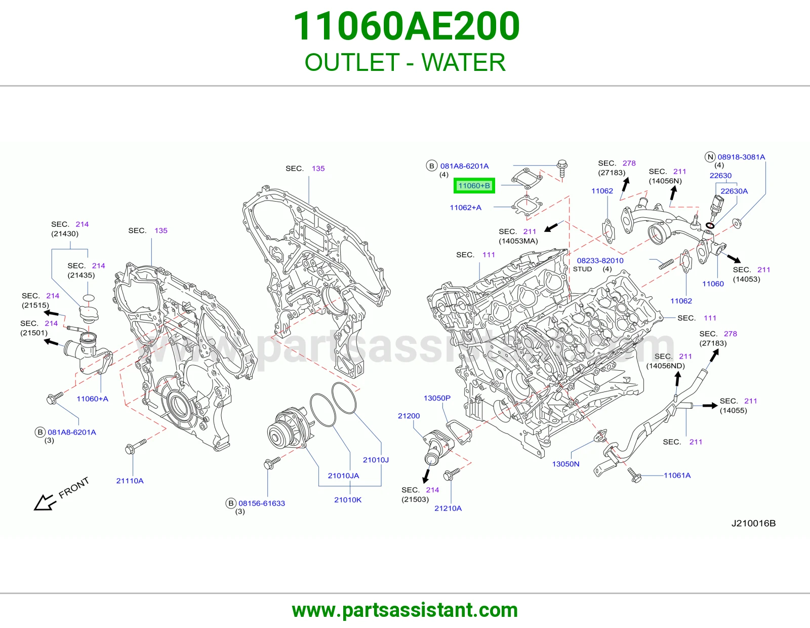 كوع ماء فوق 11060AE200