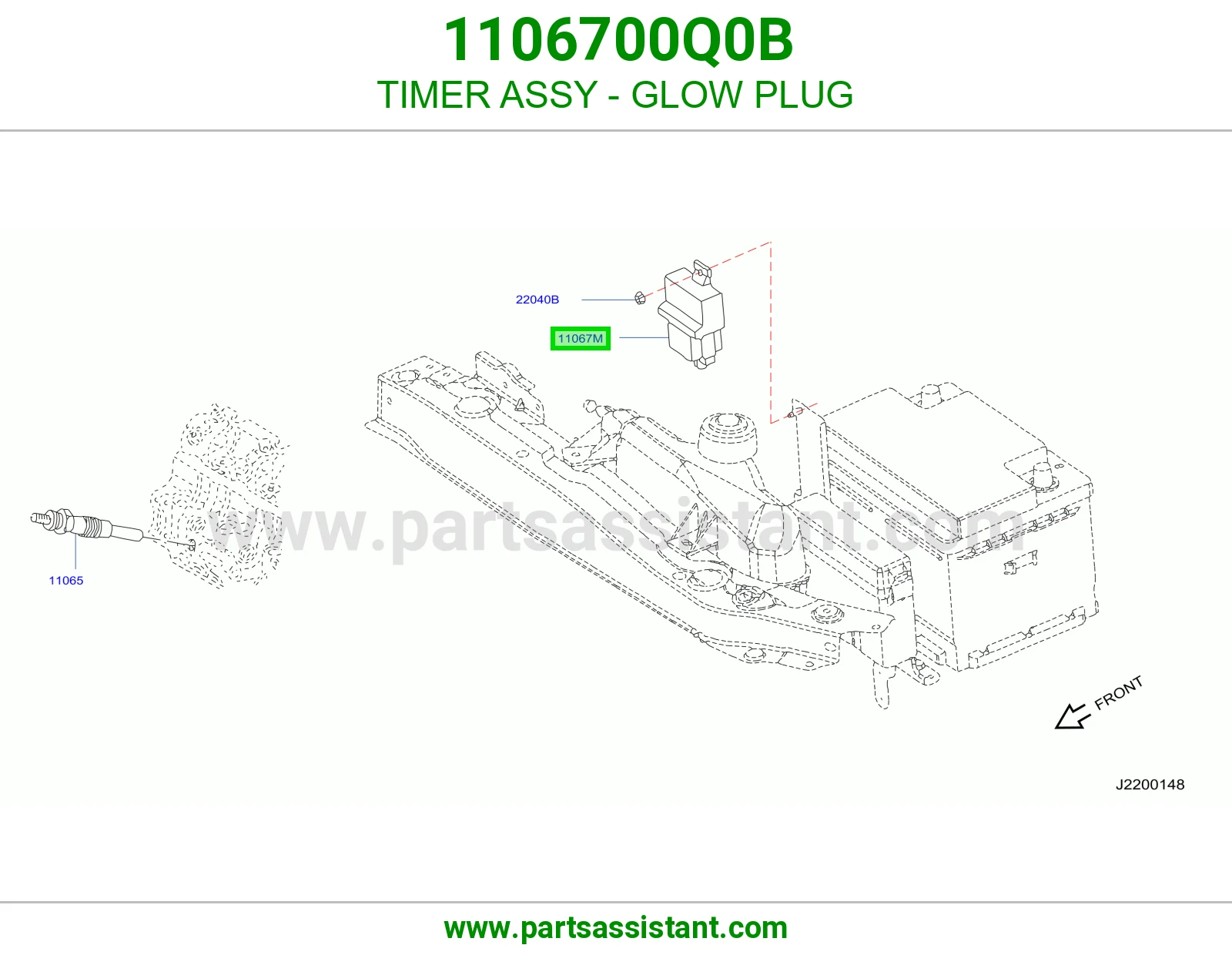 ترمستات ديزل 1106700Q0B