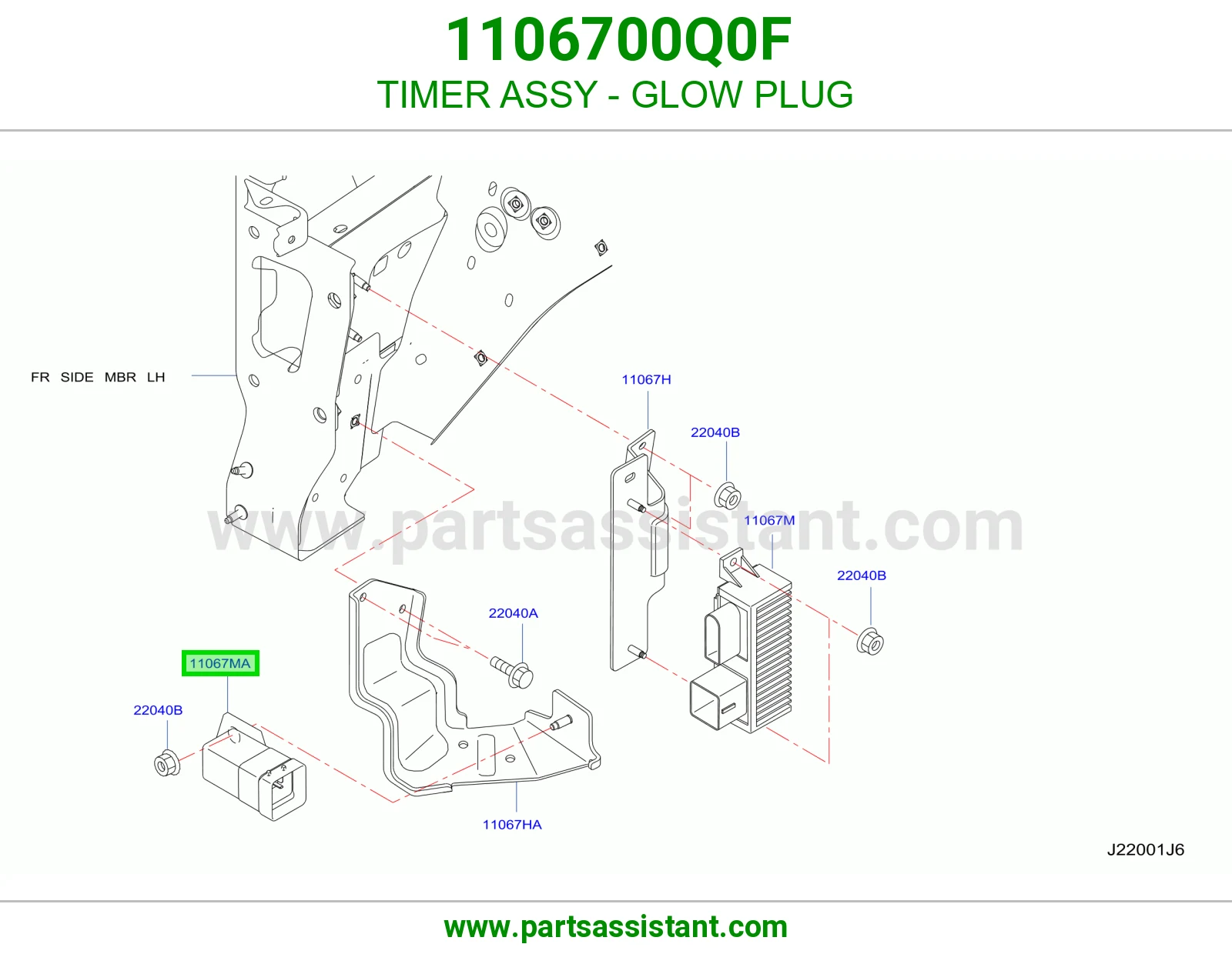 ترمستات ديزل 1106700Q0F