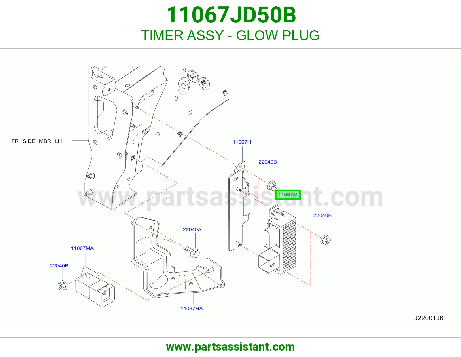ترمستات ديزل 11067JD50B