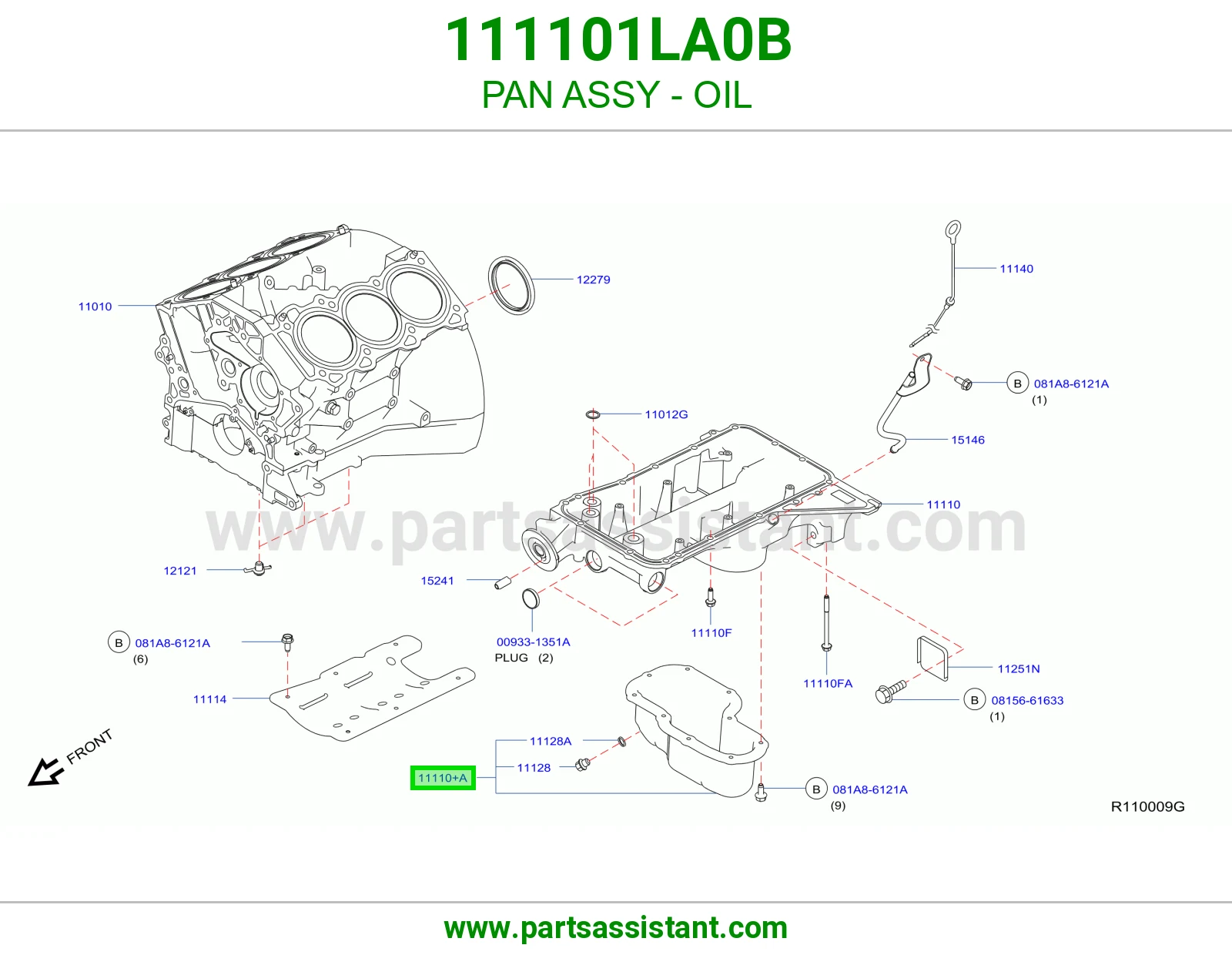 كرتير زيت مكينه المنيوم 111101LA0B
