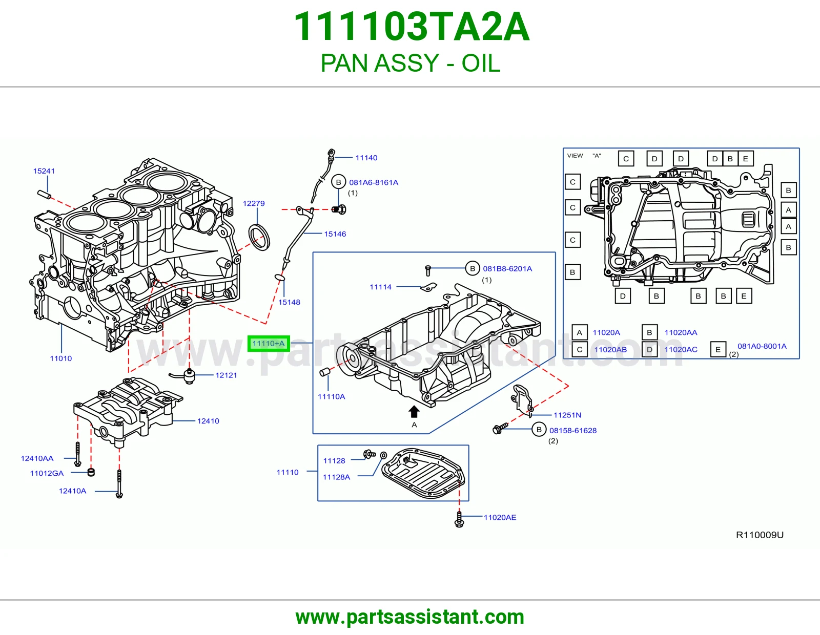 كرتير زيت مكينه تحت 111103TA2A