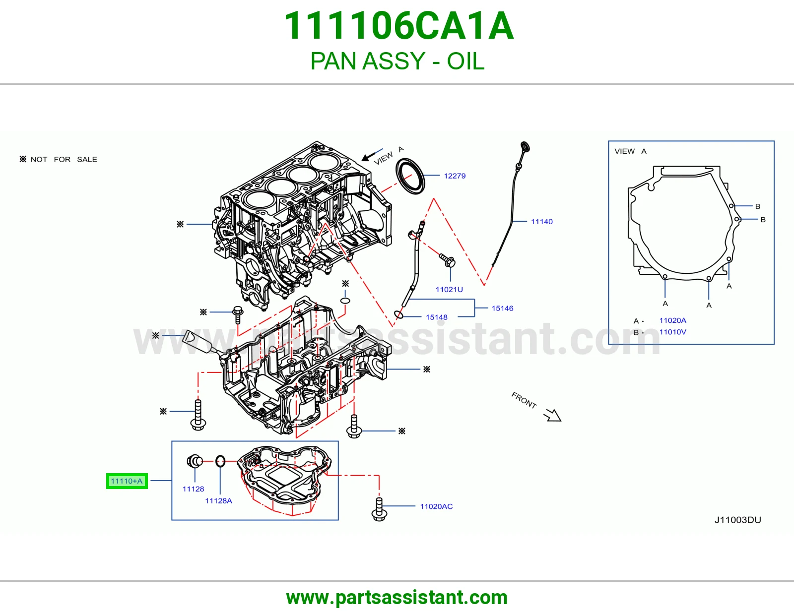 كرتير زيت مكينه المنيوم 111106CA1A