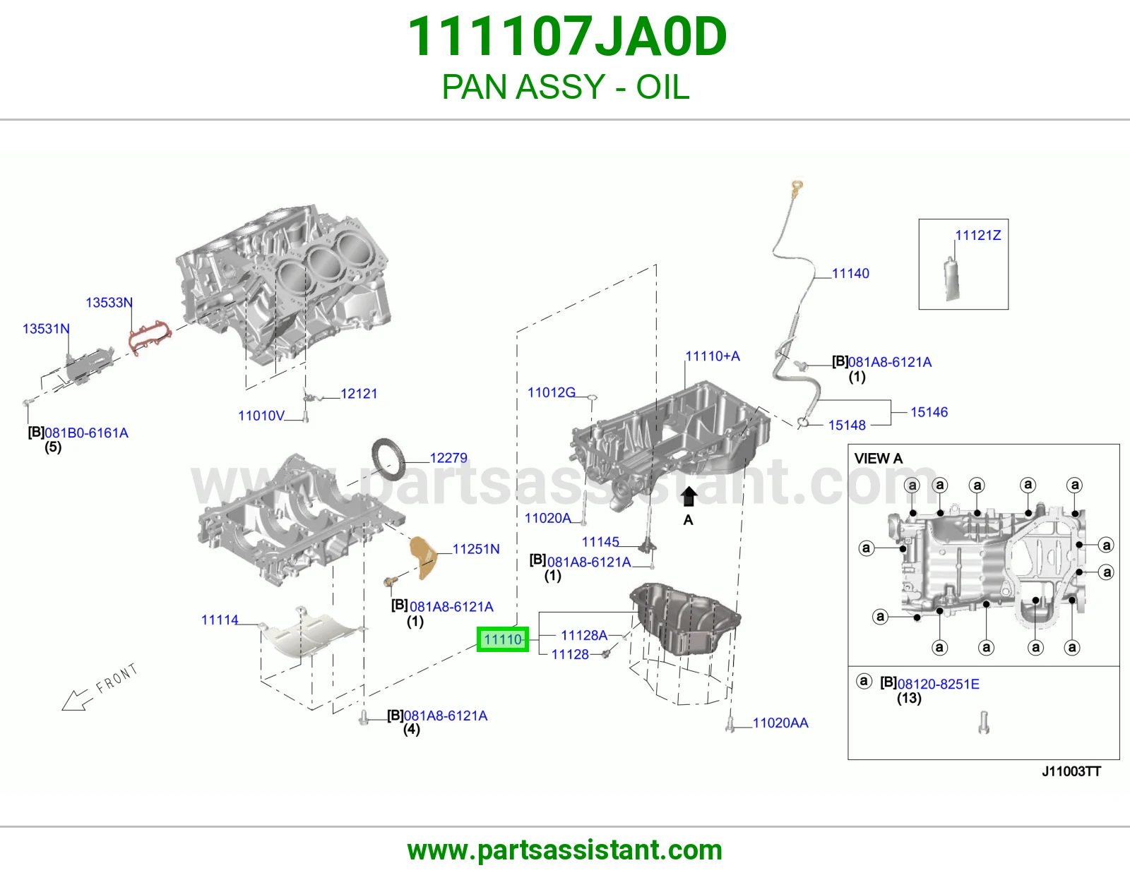 كرتير زيت مكينه تحت 111107JA0D