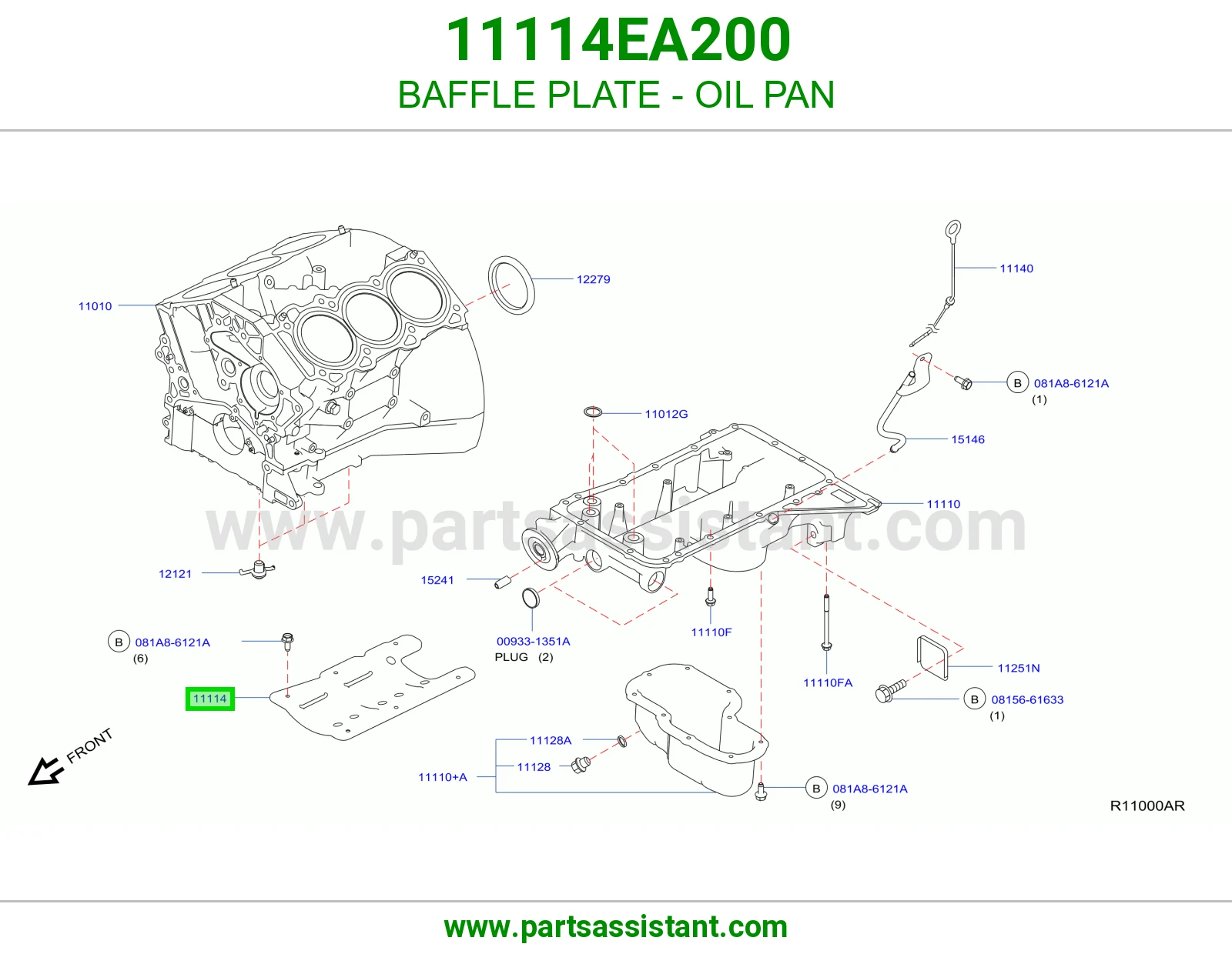 صاج حاجز كرتير زيت 11114EA200