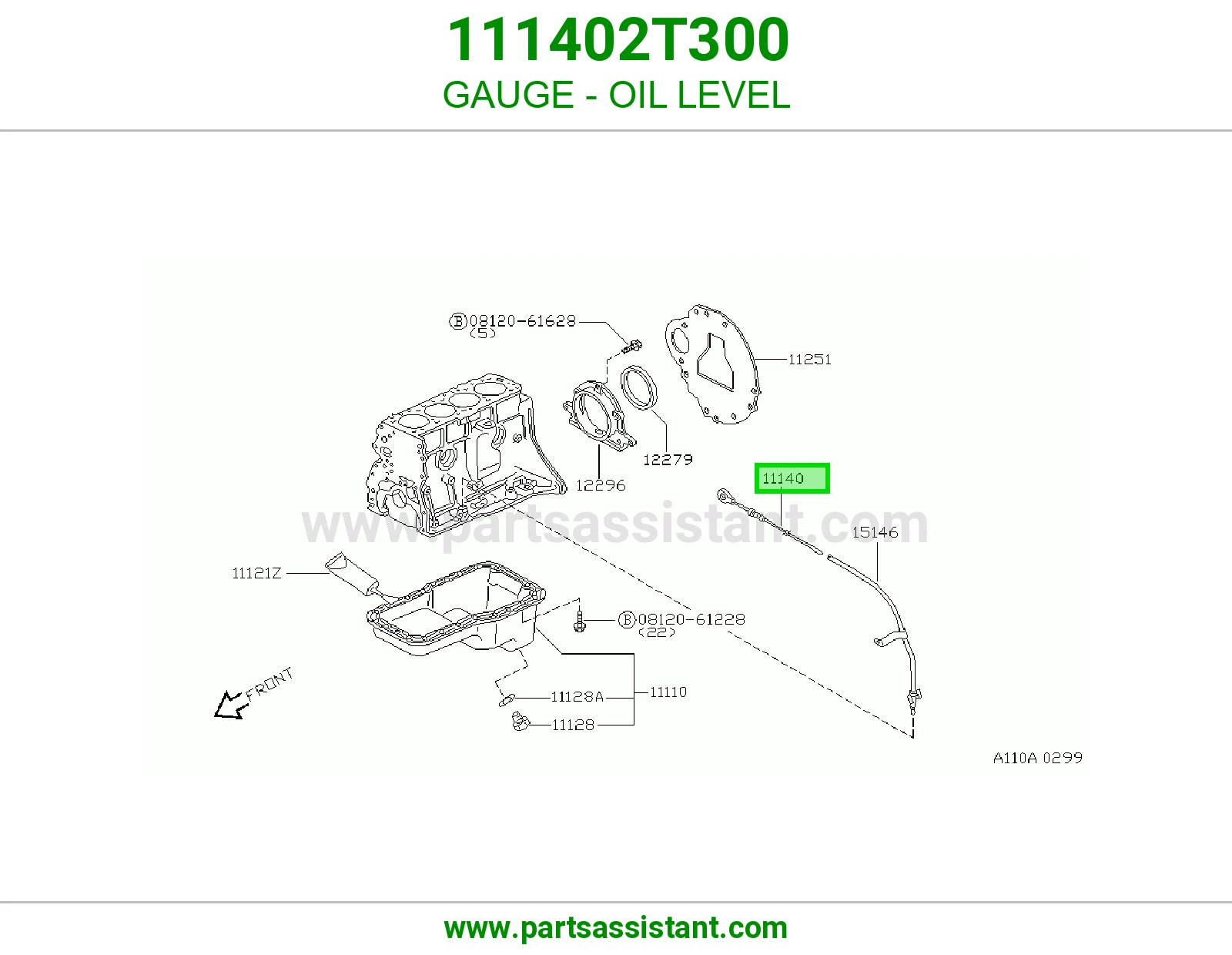 عيار زيت مكينه 111402T300