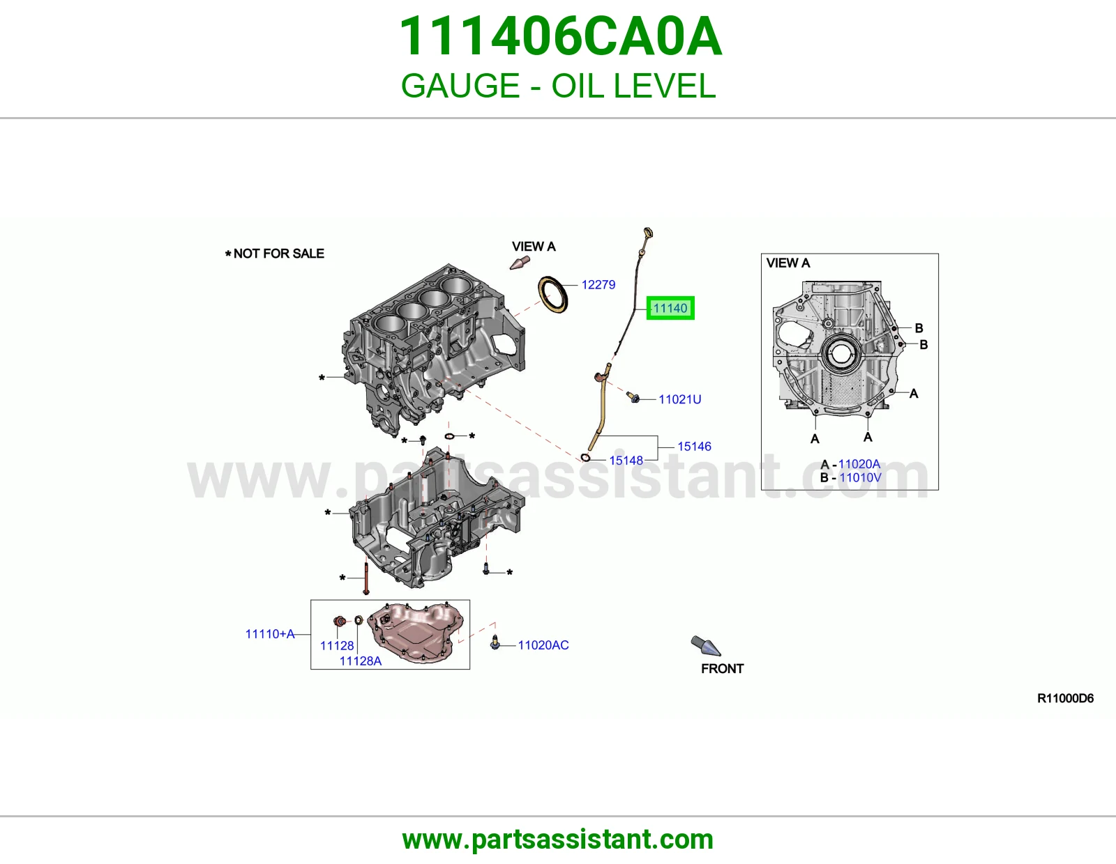 عيار زيت مكينه 111406CA0A