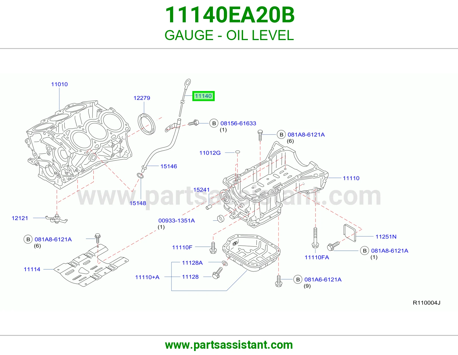 عيار زيت مكينه 11140EA20B