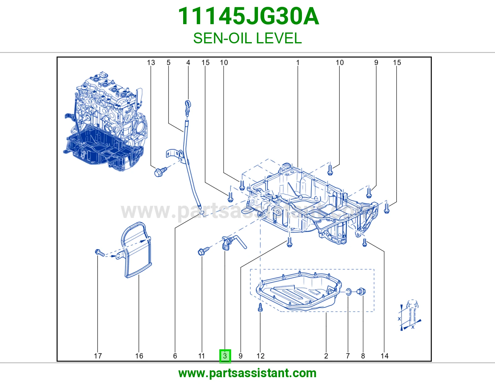 حساس عيار زيت 11145JG30A