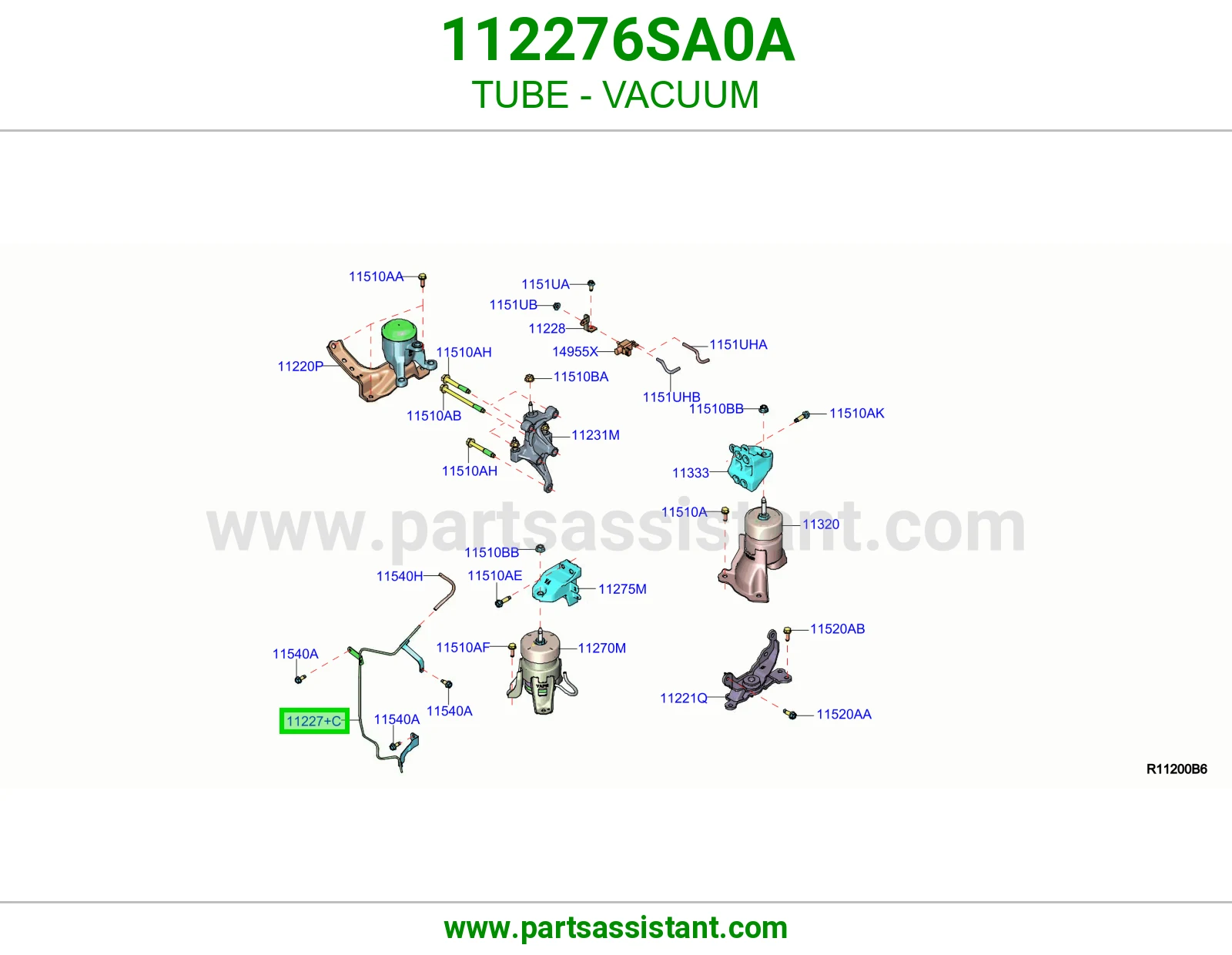 ماسورة باكم 112276SA0A