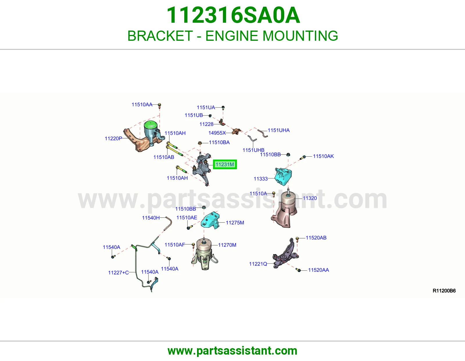 قاعده كرسي مكينه 112316SA0A