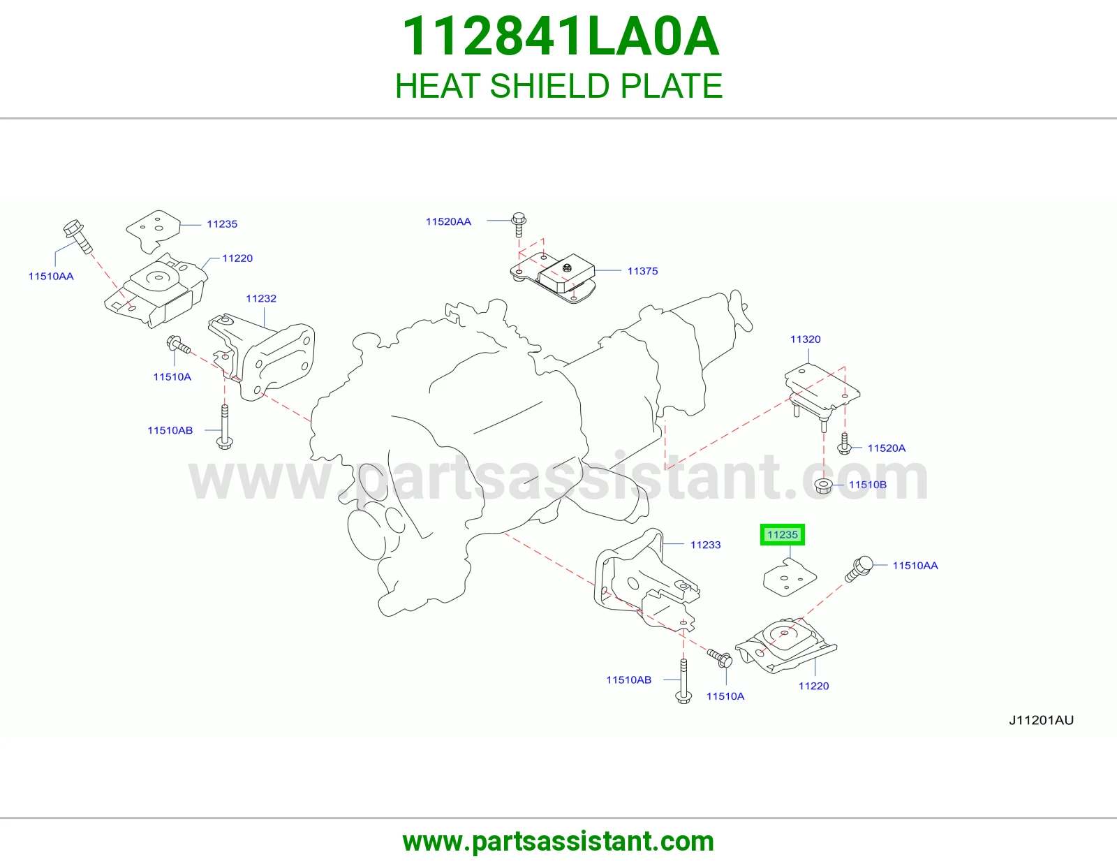 صاجة واقي حرارة 112841LA0A