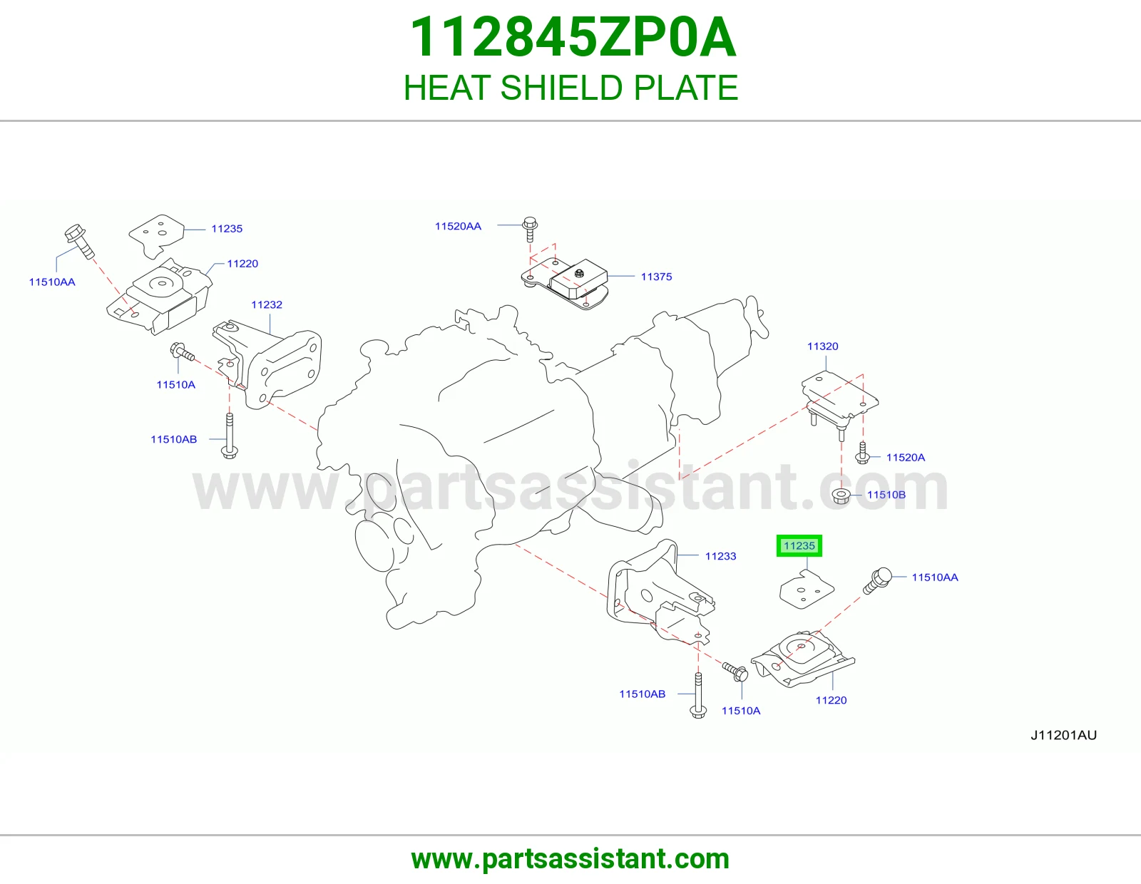 صاجة واقي حرارة 112845ZP0A