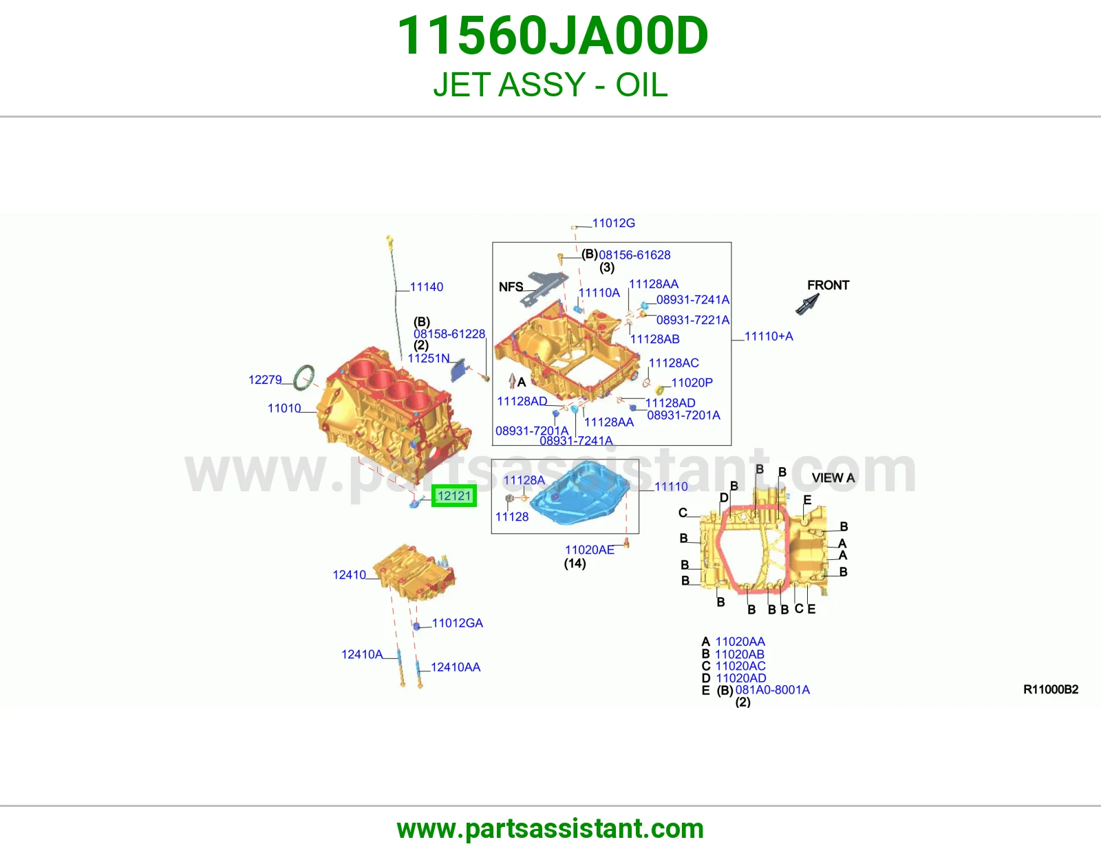 بلف كرتير تنقيط زيت مكينه 11560JA00D