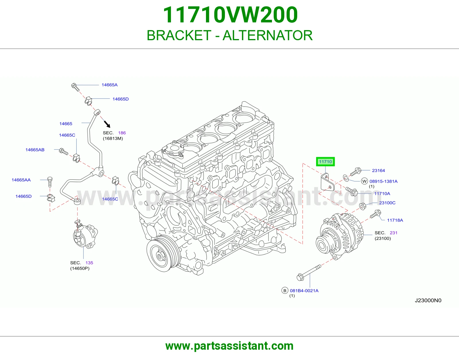 ميزانيه كرسي دينمو كهرب 11710VW200