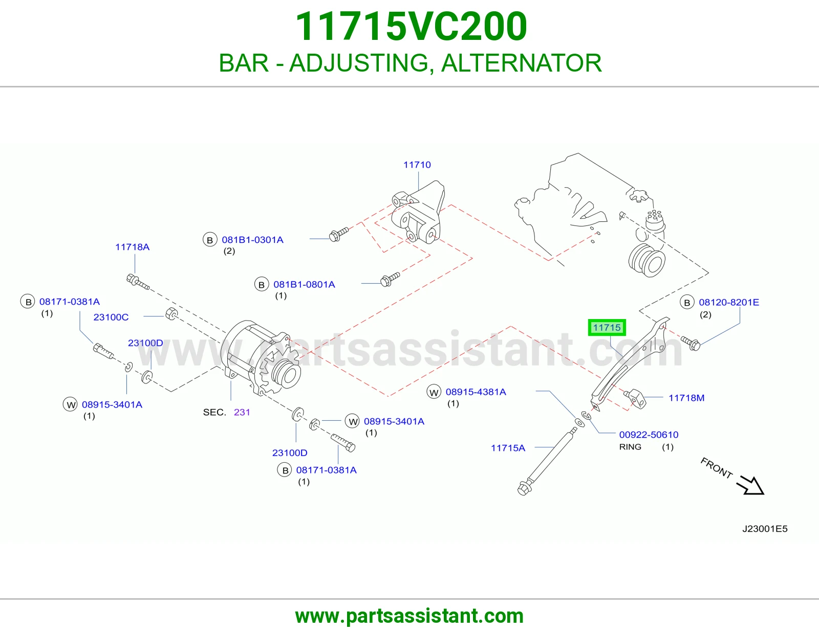 ميزانيه كرسي دينمو كهرب 11715VC200
