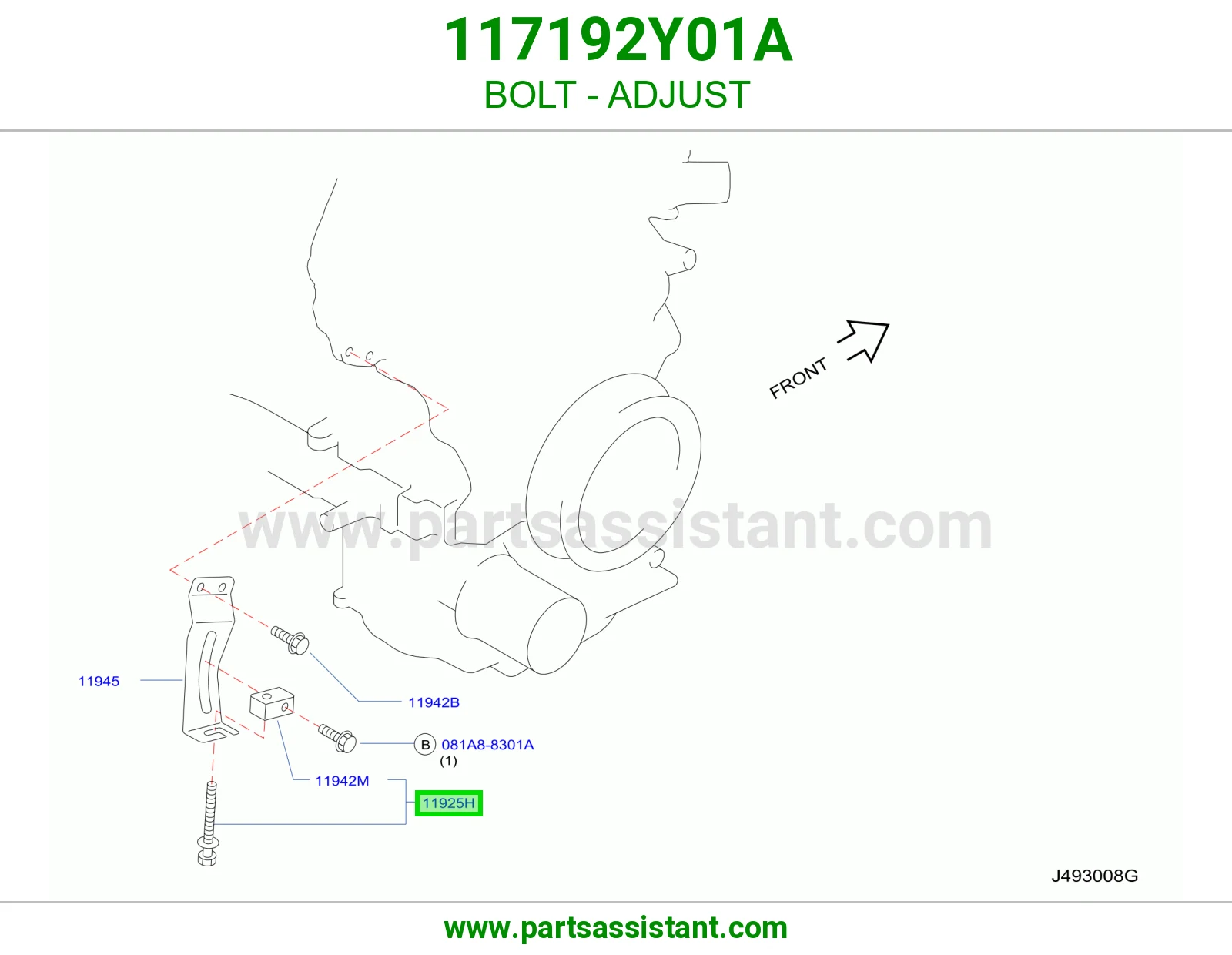 مسمار ضبط 117192Y01A