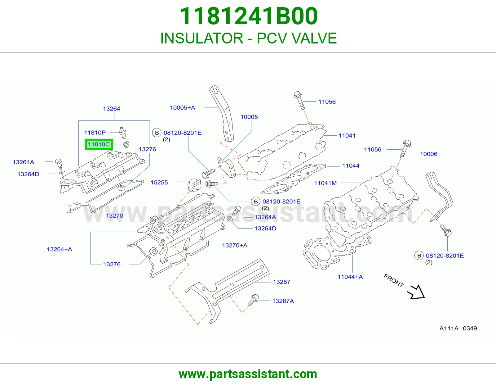 عازل بلف PCV 1181241B00