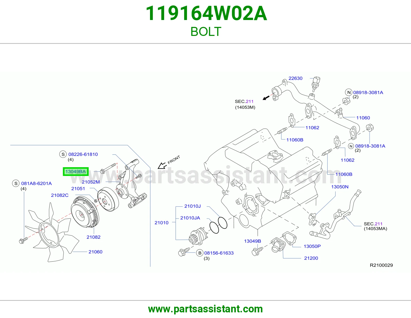 مسمار 119164W02A