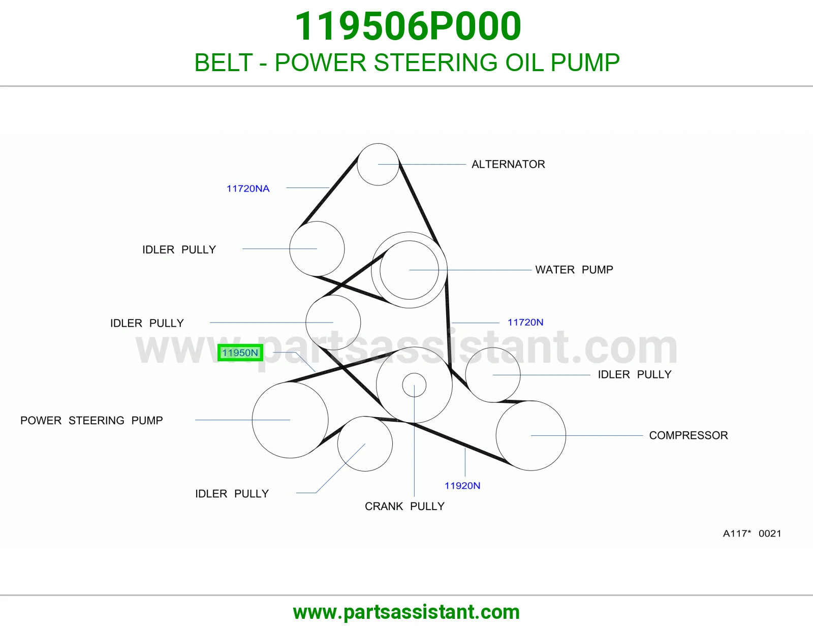 سير علبه دركسون 119506P000
