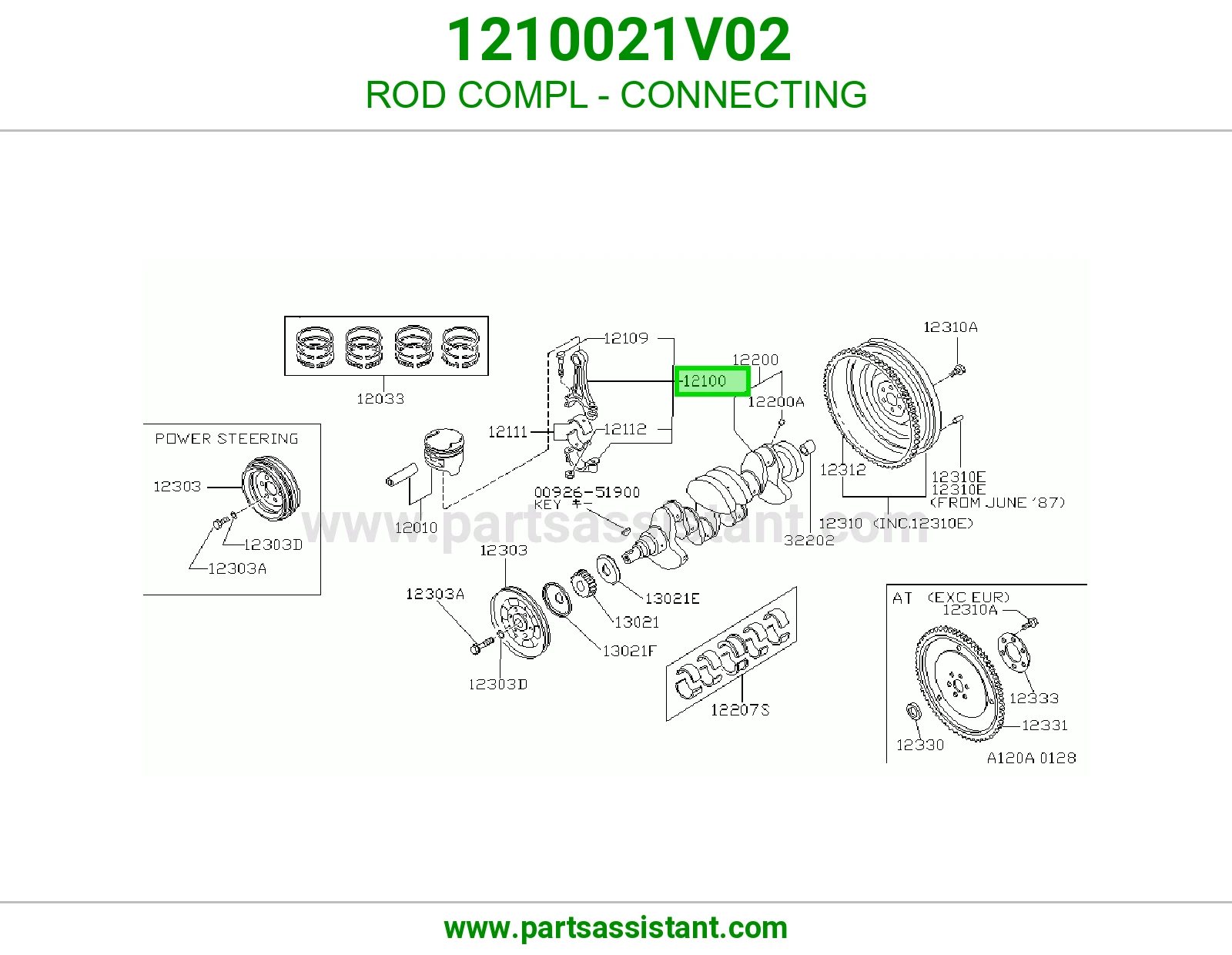 ROD COMPL - CONNECTING 1210021V02
