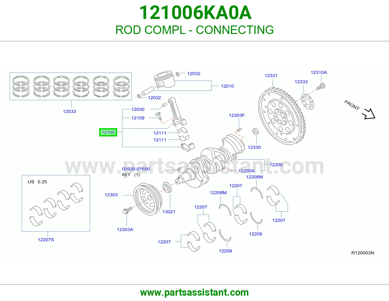 ROD COMPL - CONNECTING 121006KA0A