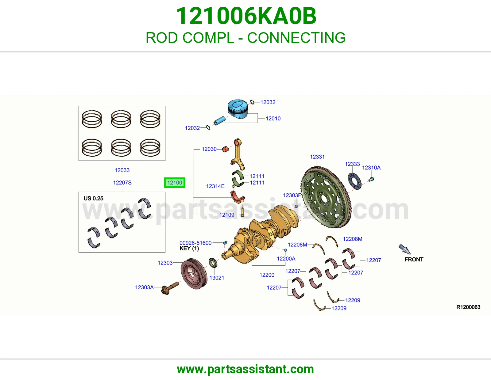 ذراع بستم مكينه 121006KA0B