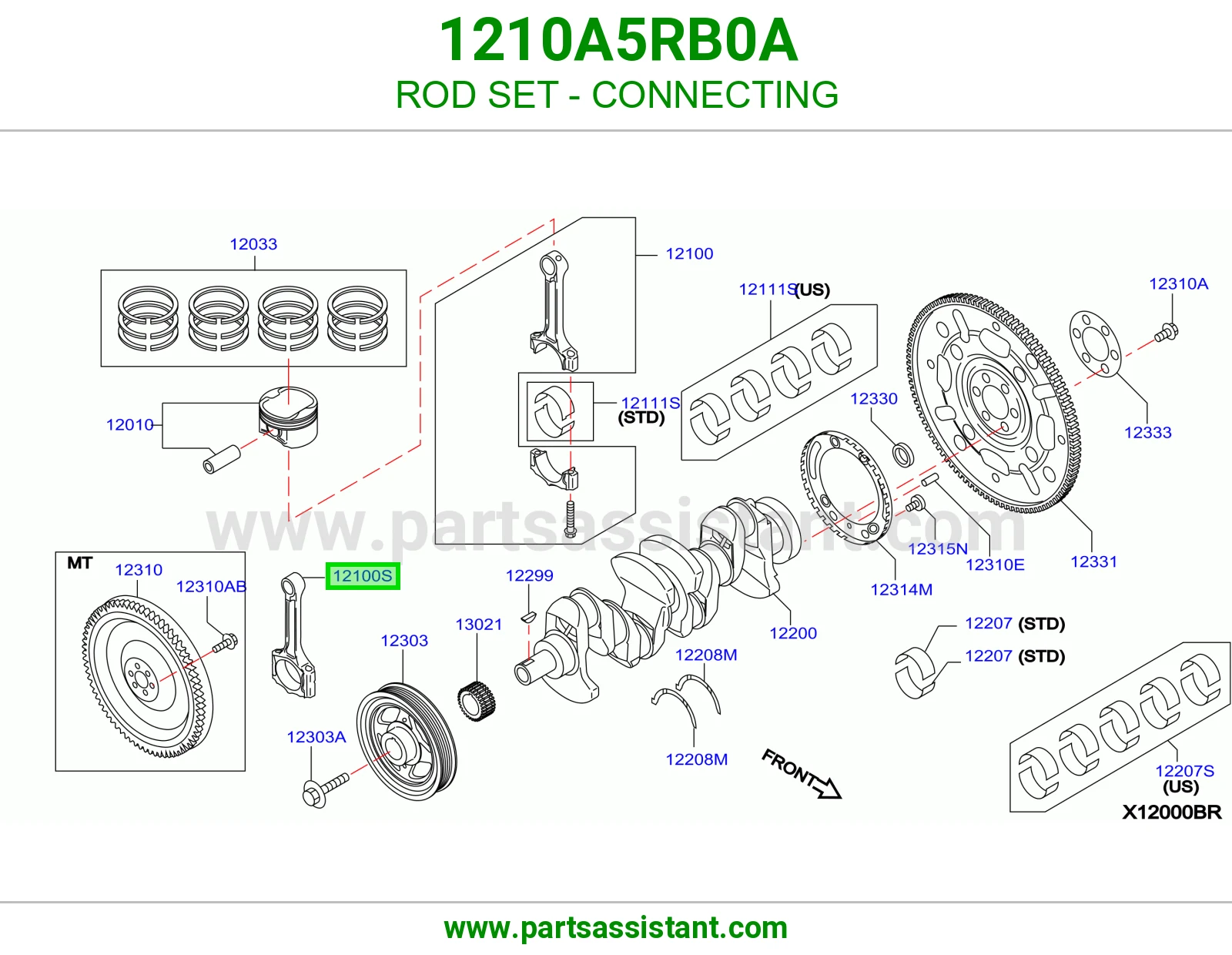 ذراع بستم مكينه 1210A5RB0A