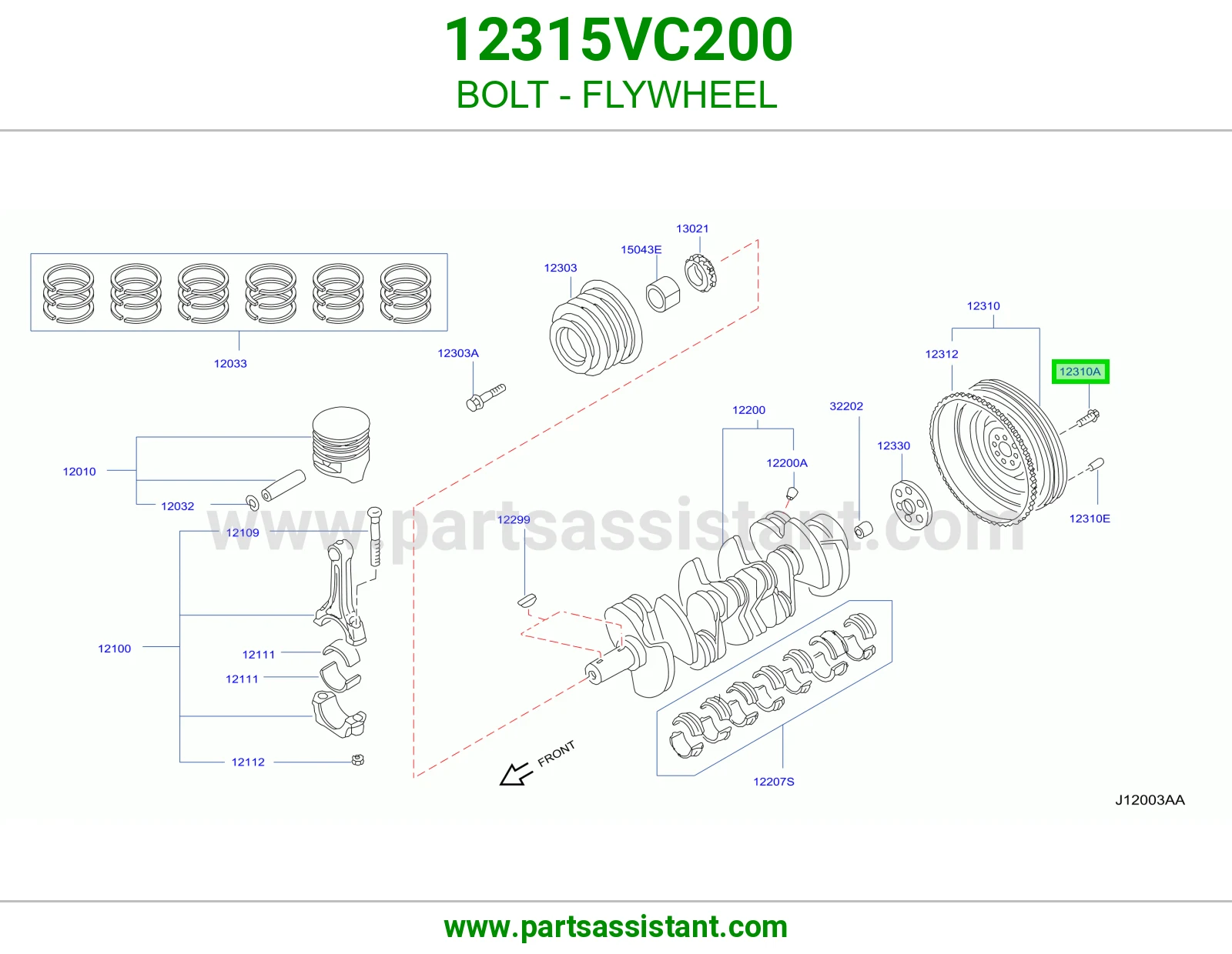 مسمار فلاي ويل 12315VC200