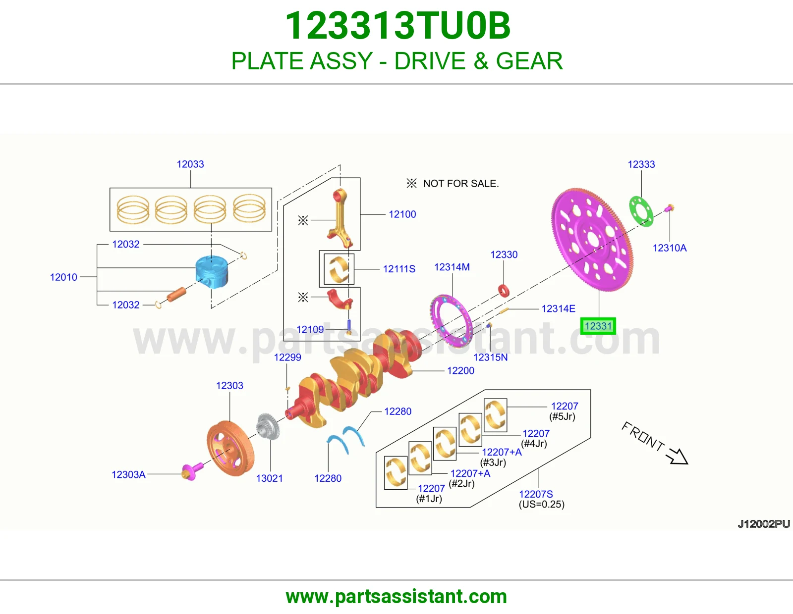 حذاف كرنك قير تماتيك 123313TU0B