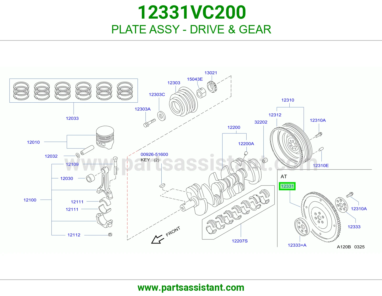 حذاف كرنك قير تماتيك 12331VC200
