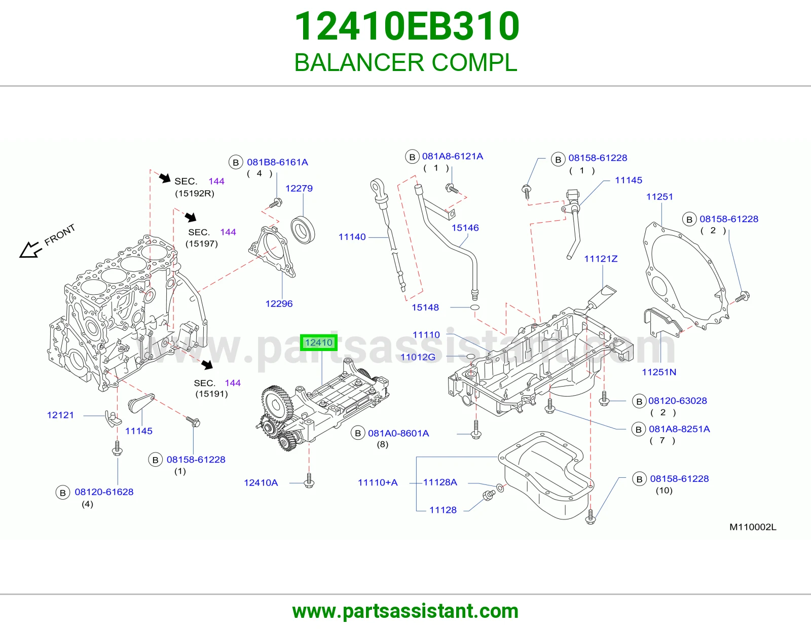 BALANCER COMPL 12410EB310