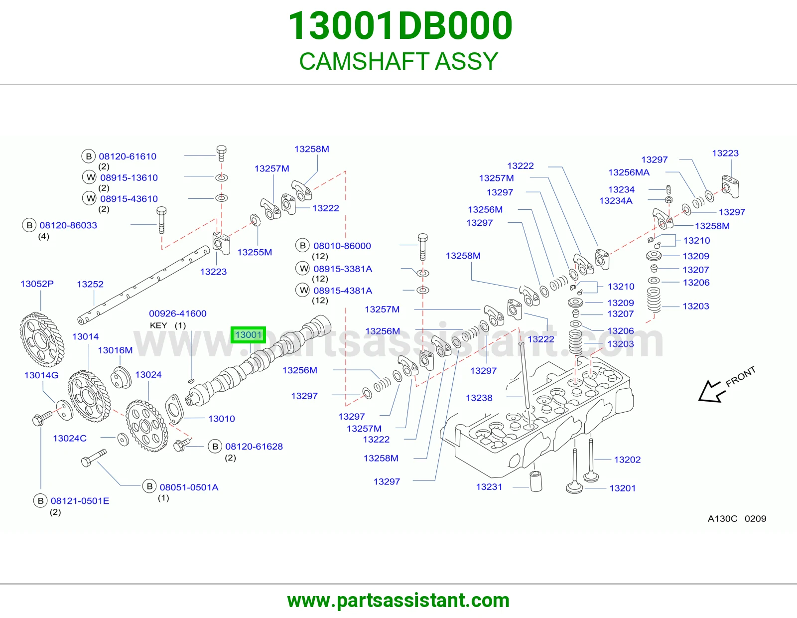 عمود تيمن 13001DB000