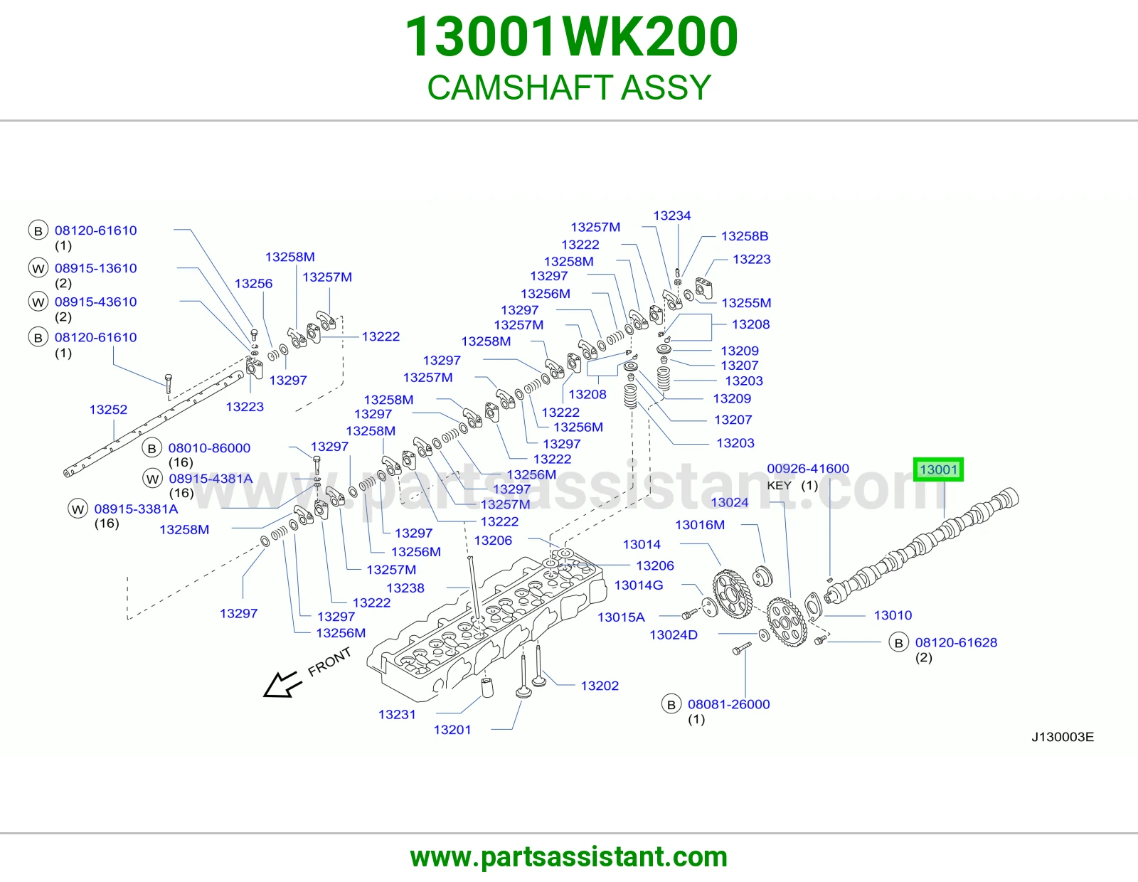 عمود تيمن 13001WK200