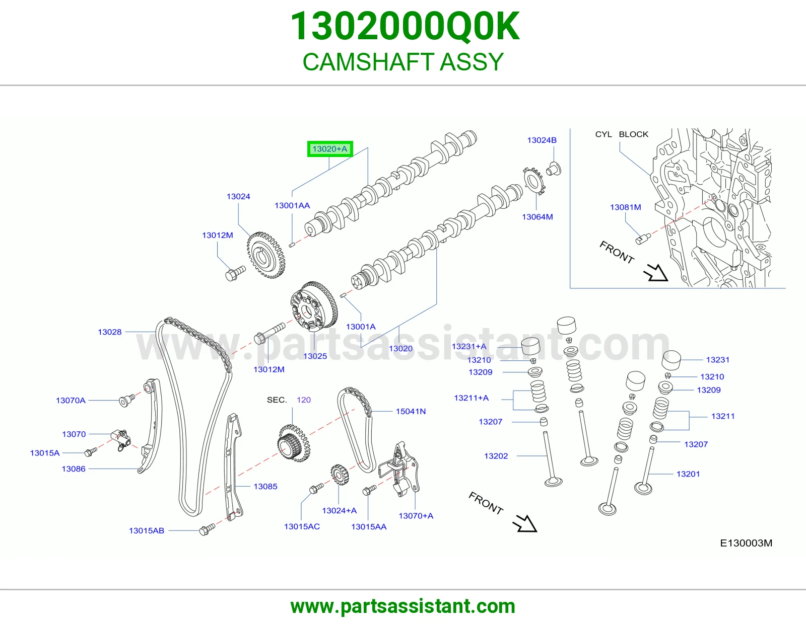 عمود تيمن 1302000Q0K