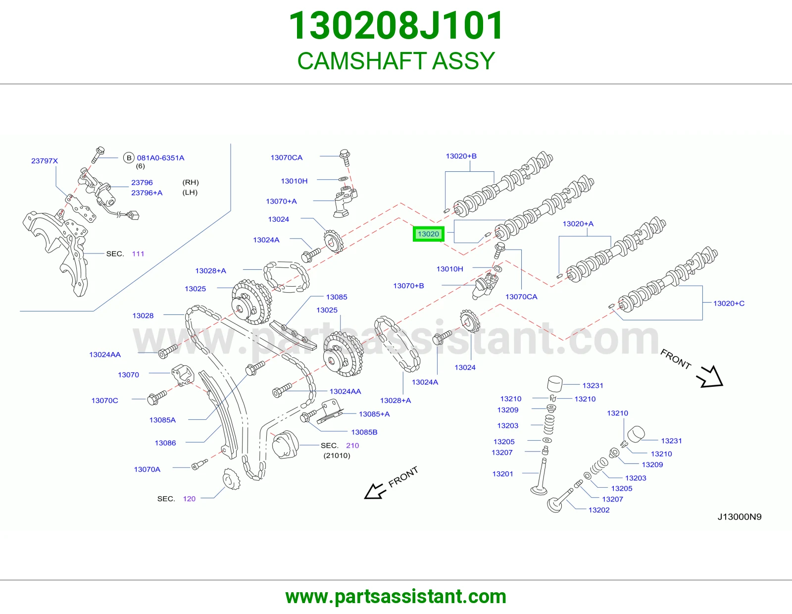 عمود تيمن 130208J101