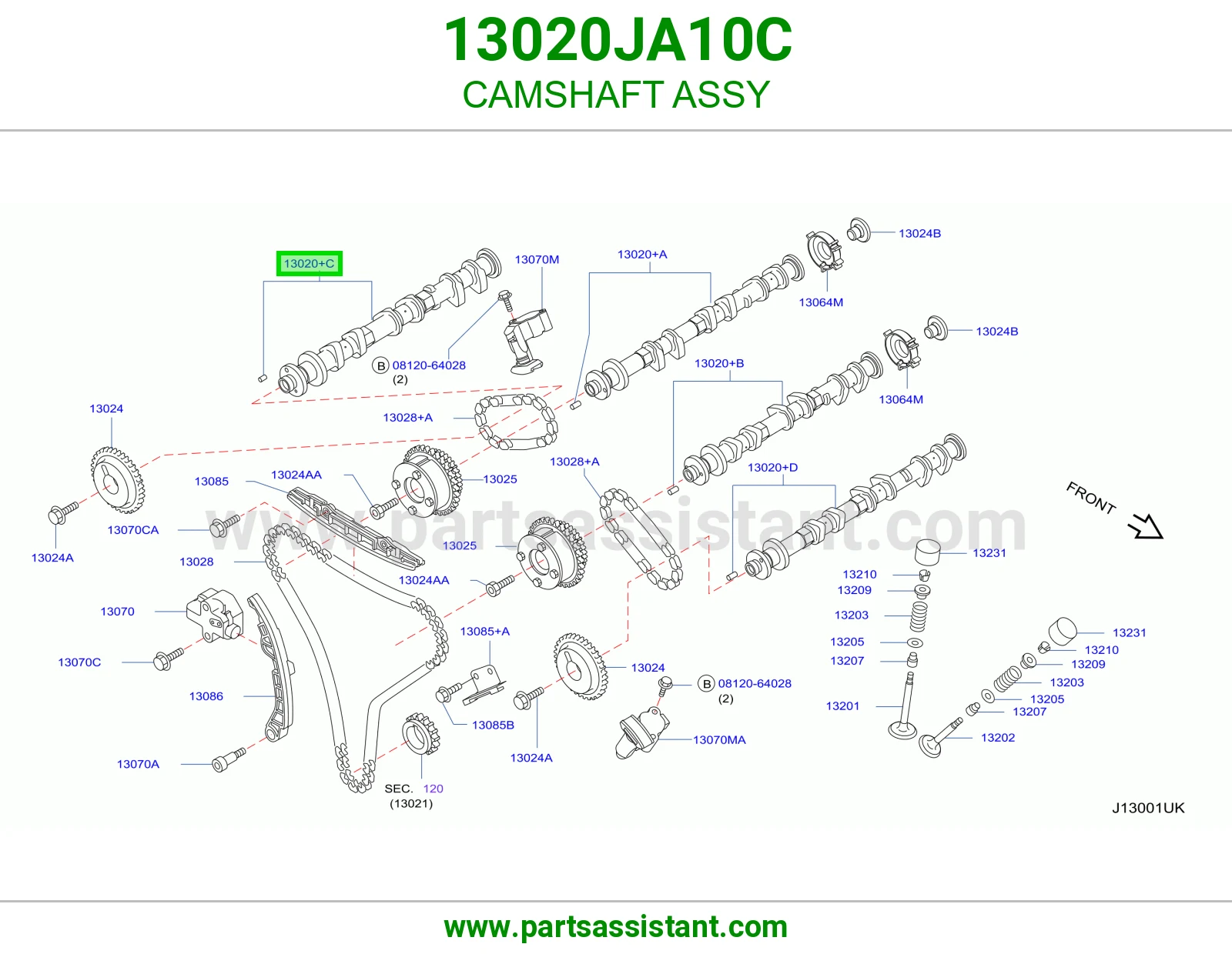 عمود تيمن 13020JA10C