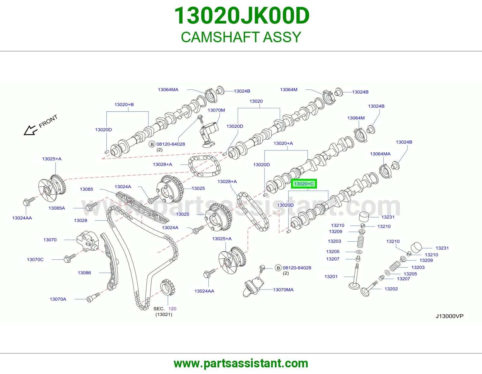 عمود تيمن 13020JK00D