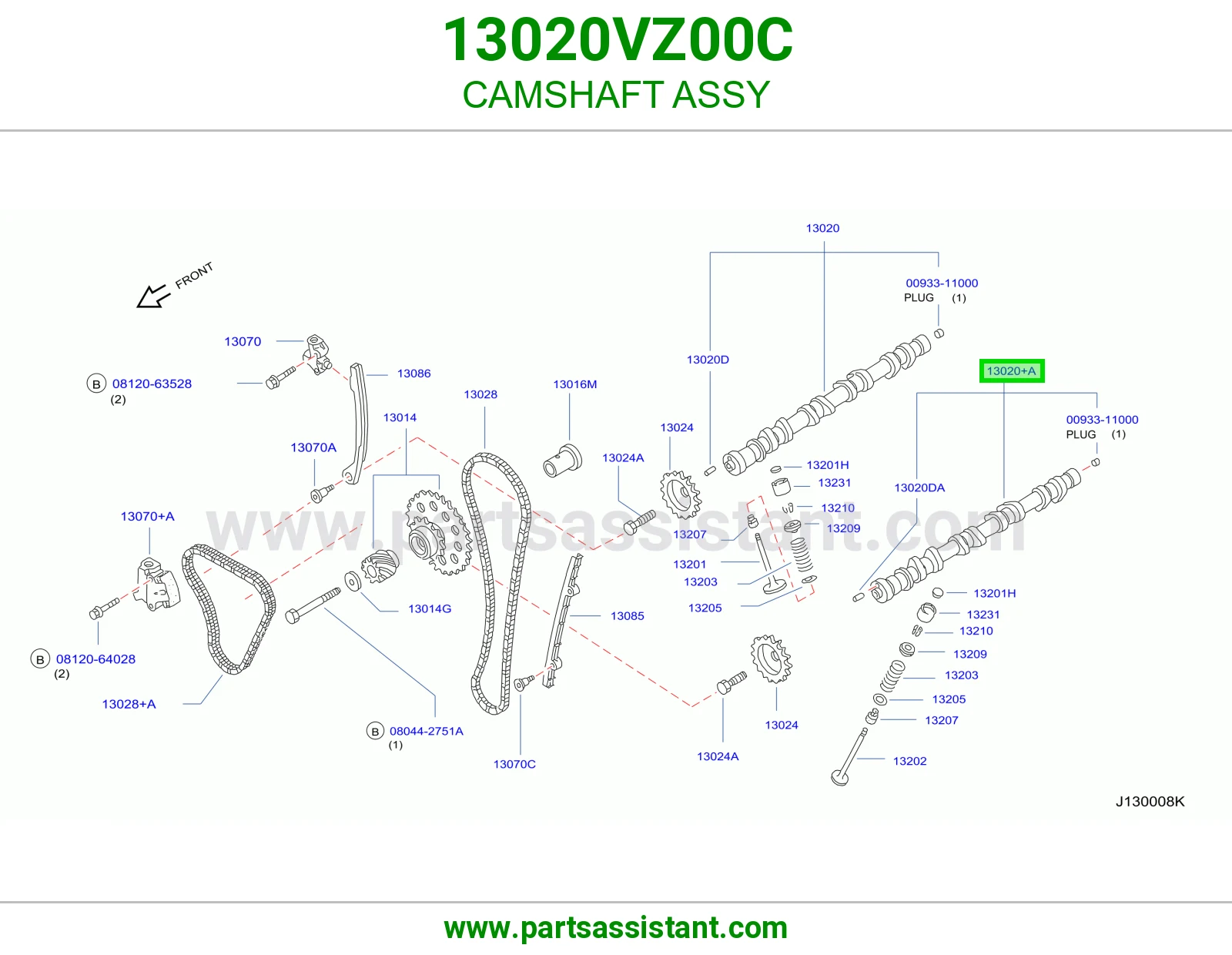 عمود تيمن 13020VZ00C