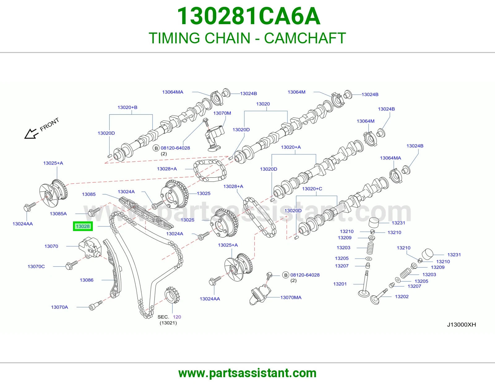 جنزير مكينه عمود تيمن 130281CA6A