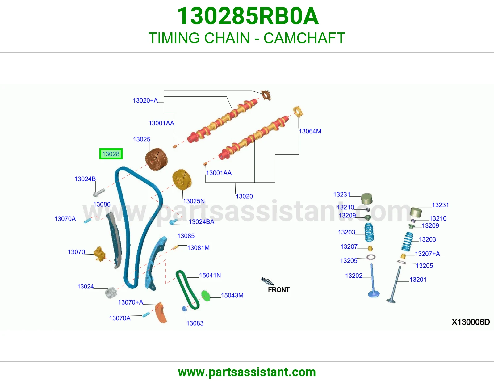 جنزير مكينه عمود تيمن 130285RB0A