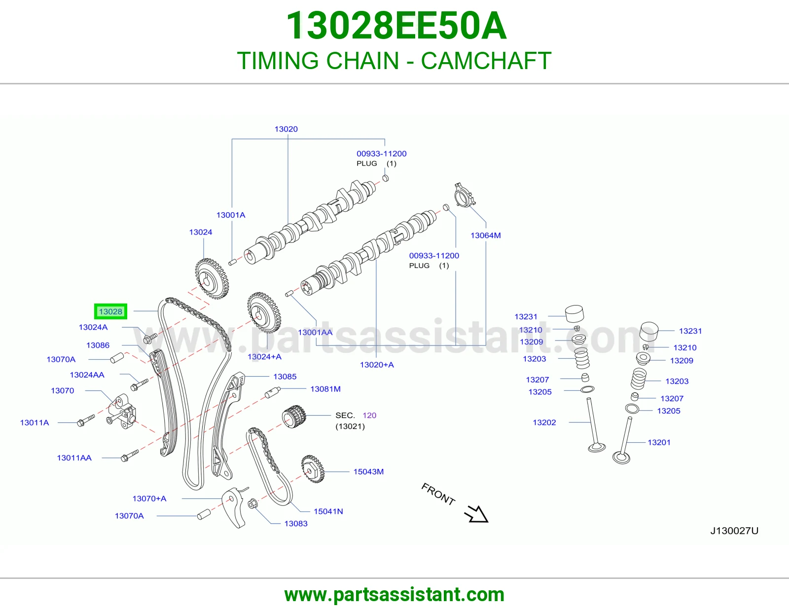 جنزير مكينه عمود تيمن 13028EE50A