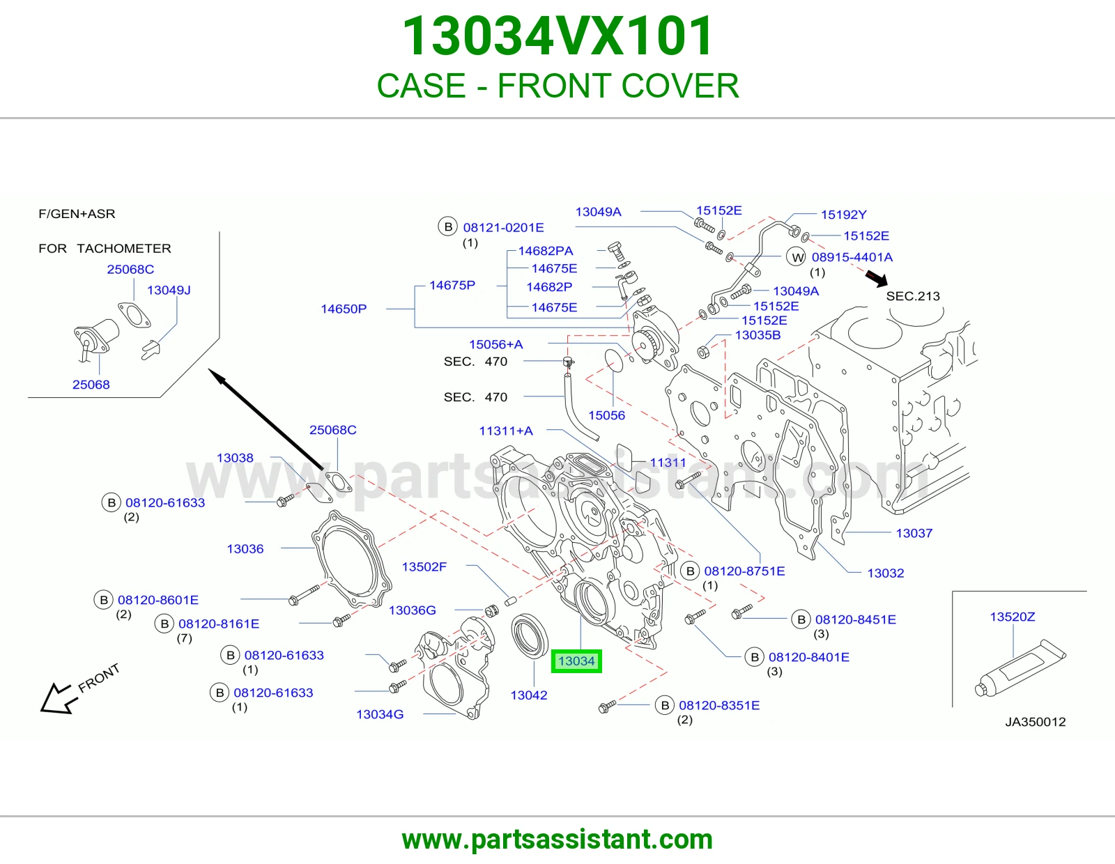 صدر مكينه 13034VX101