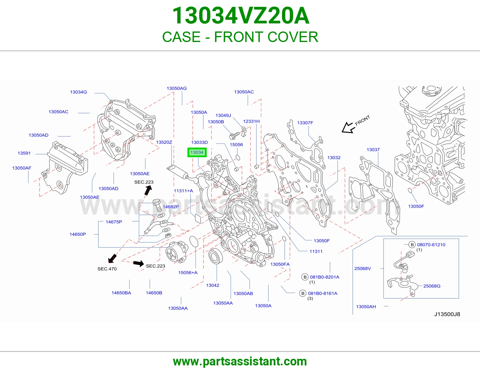 صدر مكينه 13034VZ20A