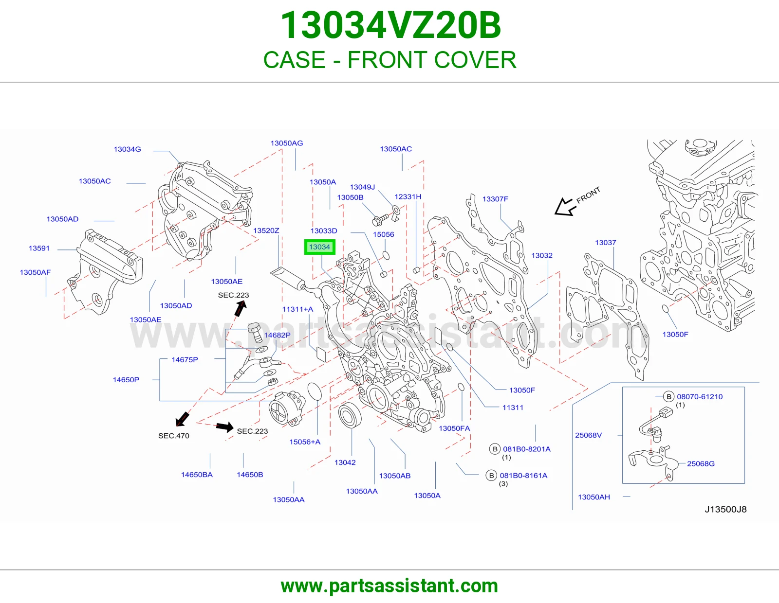 صدر مكينه 13034VZ20B