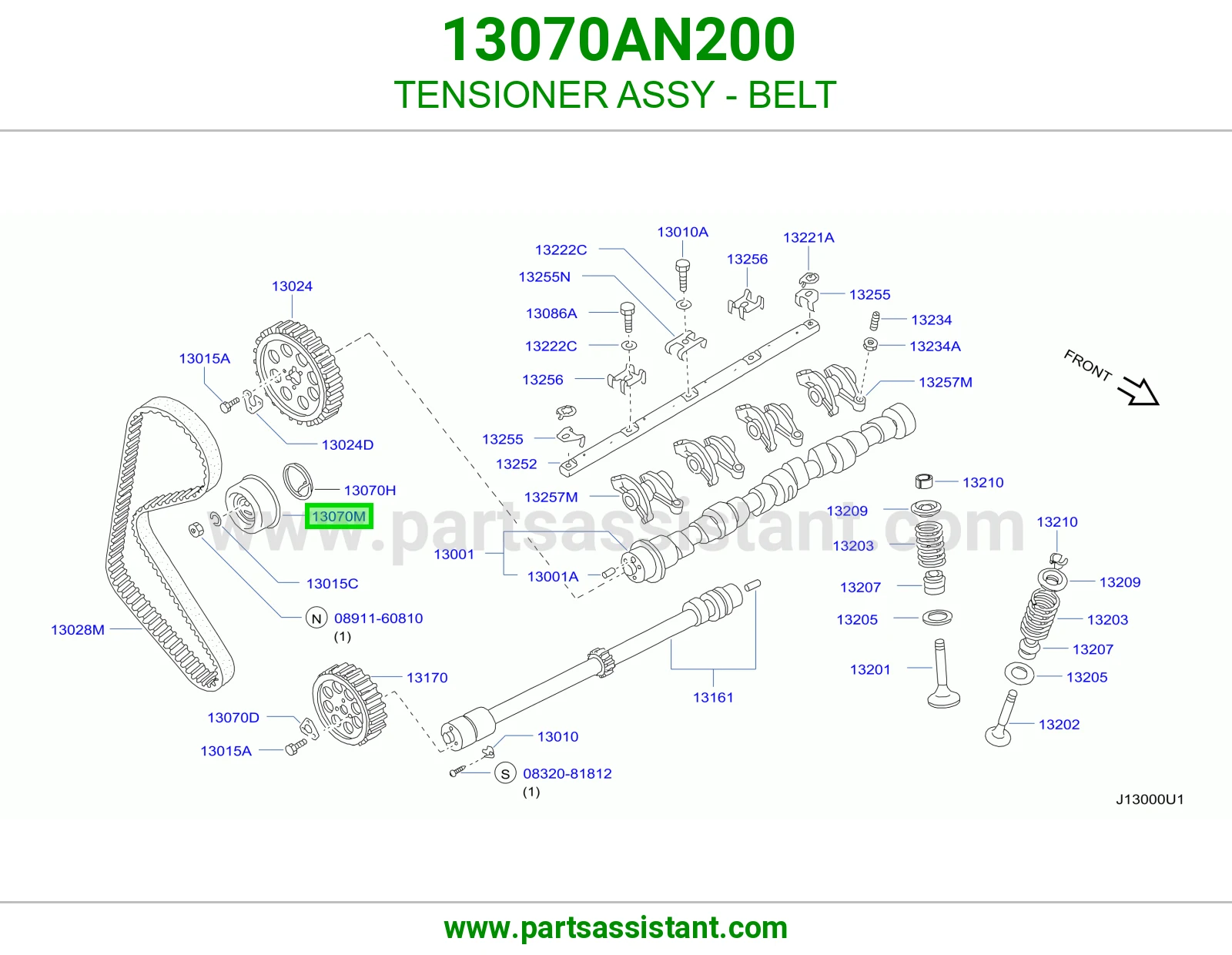 فحمه جنزير مكينه 13070AN200