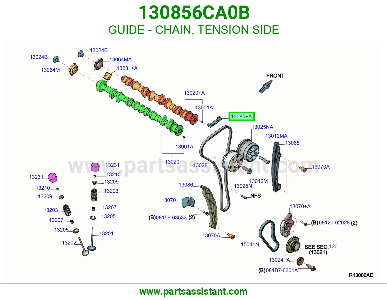 تكايه جنزير مكينه 130856CA0B