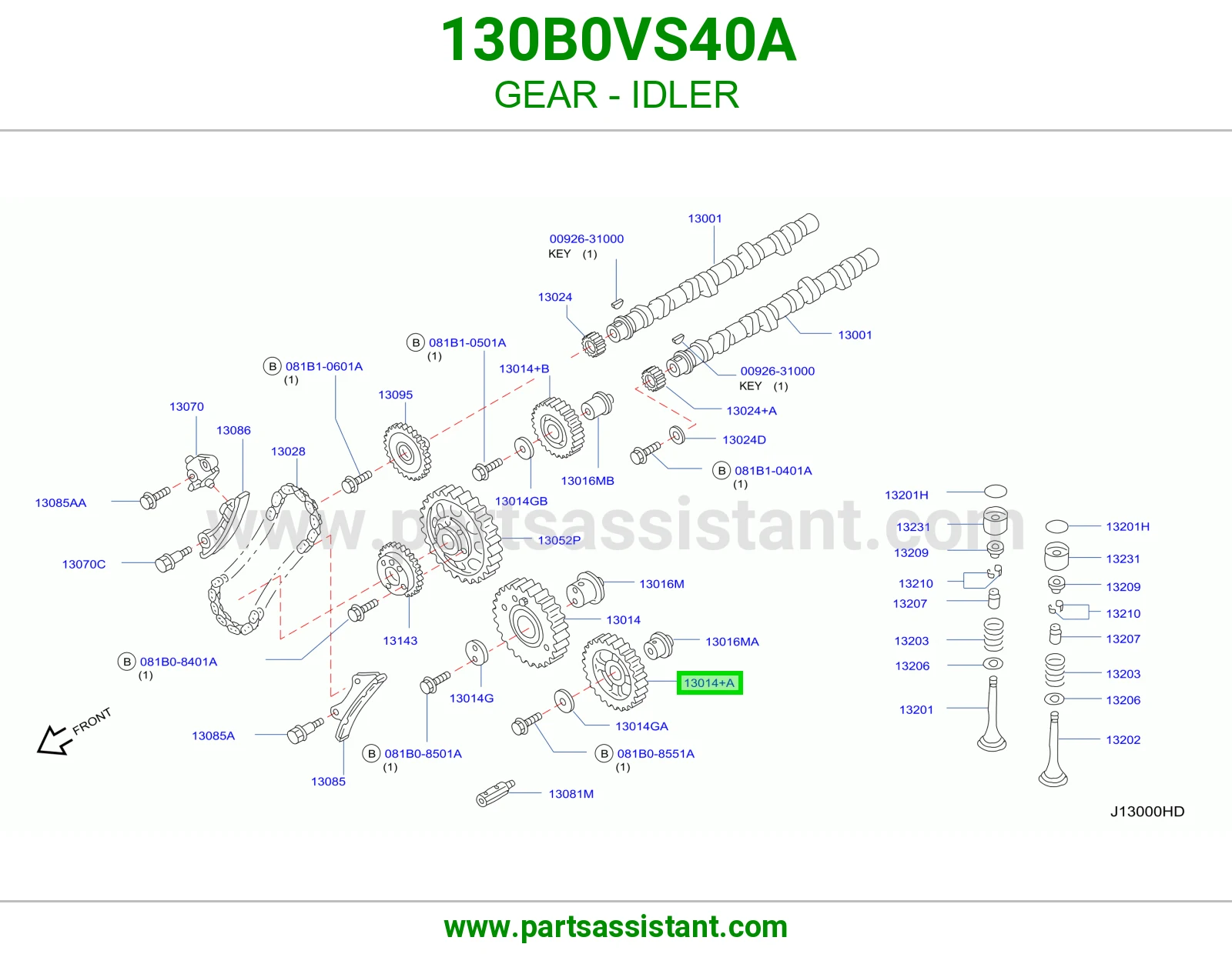ترس وسيط 130B0VS40A