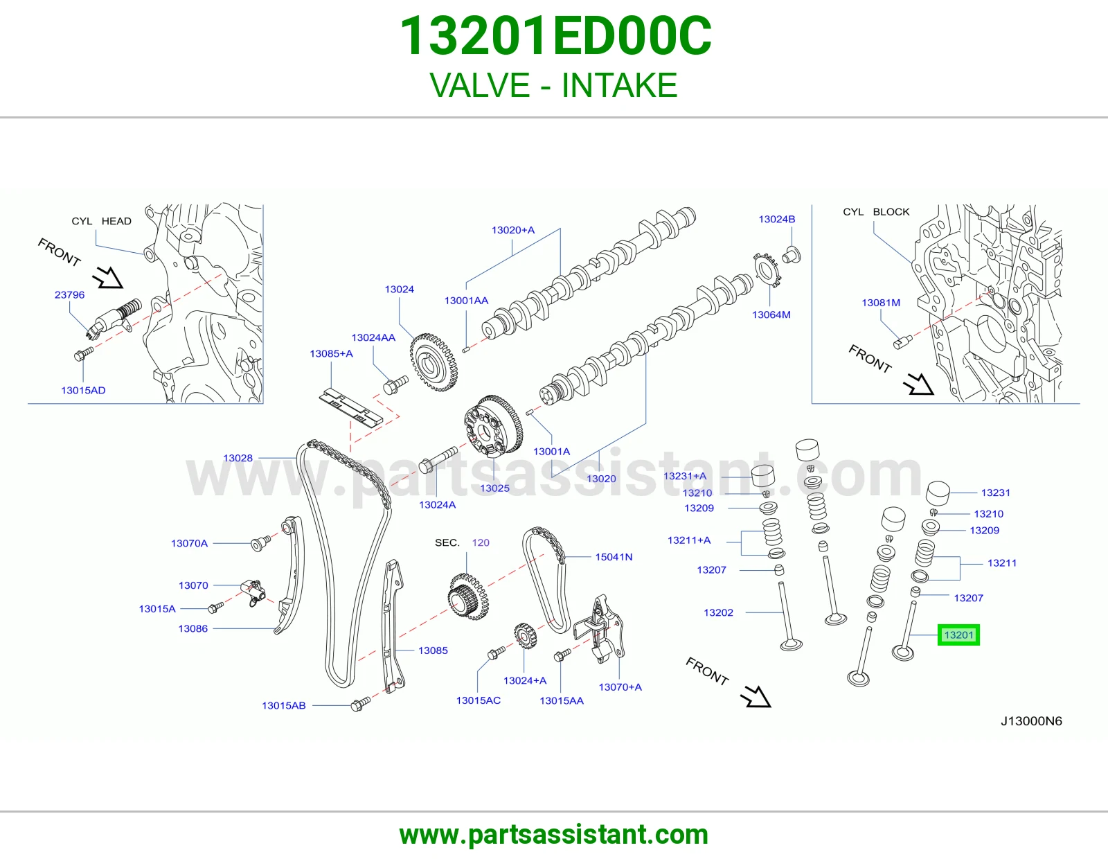 بلوف هواء مكينه 13201ED00C